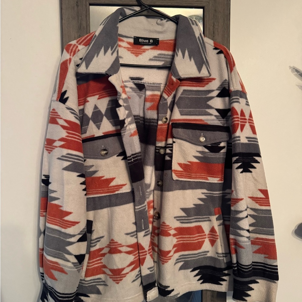Blue B Women's Multicolor Teddy Jacket